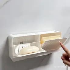 6 Kit Suporte De SabãO Otimizado Para O EspaçO Material Seguro FáCil De Limpar Resistente à Umidade E PortáTil