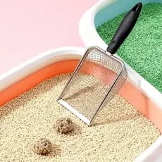 1/2/3 Unidades  Pá De Areia Felina Filtra Rapidamente SuperfíCie Lisa Grip ConfortáVel Material DuráVel