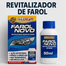 Revitalizador Líquido Farol Novo Luxcar Faróis Superfícies Acrílico Policarbonato