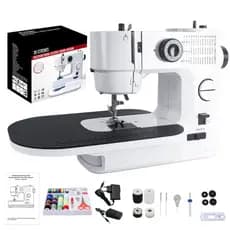 Mini Máquina de Costura 39 Pontos Portátil Bivolt Multifuncial