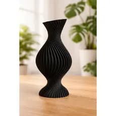 Vaso Espiral Decorativo de Luxo Design Moderno para Mesas e Ambientes Sofisticados Impressão 3D Com Plástico Premium