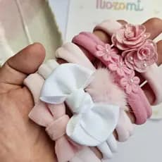 Kit Laços para bebê menina recém nascida - Ideal para a saída maternidade