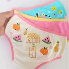 Calcinhas infantil Menina Qualidade Premium super confortável com forro 100% Algodão