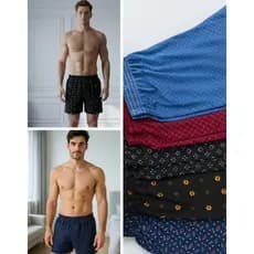 Kit 3 Pijama Masculino Samba Canção Cancao Traje de Dormir Masculina Cueca Short Pijamas Malha Fria