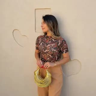 Blusa de tule feminina, blusa transparente feminina tule estampado moda feminina camisa
