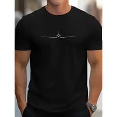 Camiseta Masculina Aviação Avião Piloto Confortável Moderna Estilosa Casual Verão