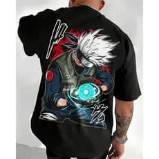 Camiseta Masculina Camisa Unissex BR.halo    streetwear naruto hatake kakashi anime mangá