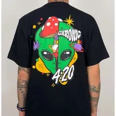 Camiseta Masculina Camisa Unissex Camiseta Chronic Alien Open Mind 2025