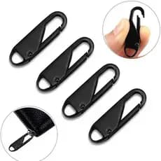 Puxador Zíper Universal Removível Metal - Conserto Rápido Mala Mochila Jaqueta - Clip Reparo Sem Costura