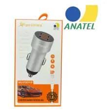 Carregador Veicular Usb Duplo Wu-f009-ip Turbo 3.1a