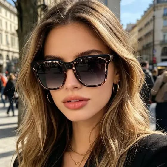 Europeu americano na moda legal influenciador rua tiro óculos cor única correspondência olho de gato óculos de sol moda