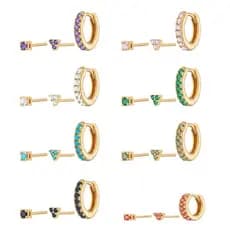 Brincos combinados três em um, brincos da moda, combinados, femininos