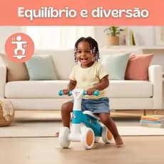 Andador/Bicicleta de Equilíbrio 4 Rodas Sem Pedal – Infantil, Estável e Seguro P14