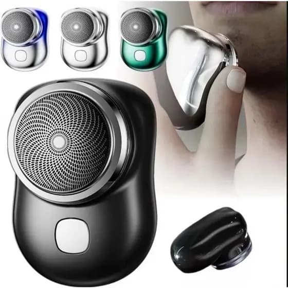 Kit Mini Barbeador EléTrico PortáTil À Prova D'áGua Aparador De Barba De Bolso