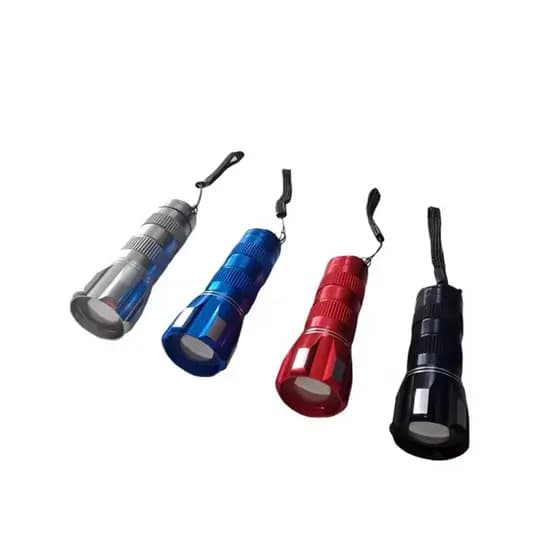 Lanterna Tática Profissional Mini LED - Alumínio, 2000 Lumens, Longo Alcance, Pilha AAA
