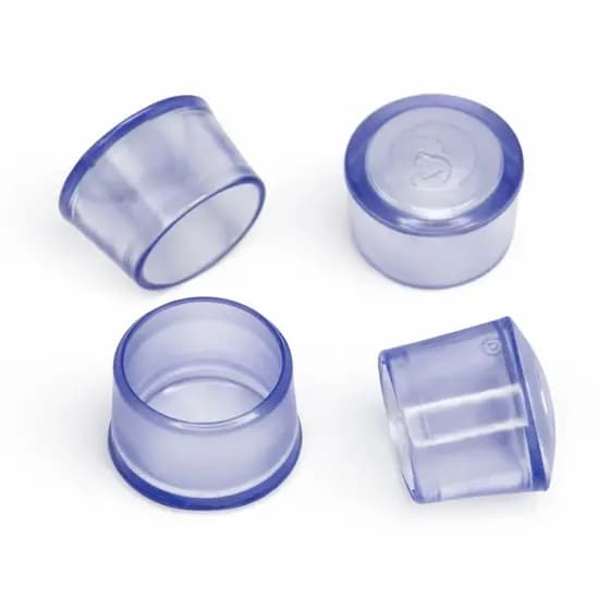 Protetor de Ponta Mesa Cadeira e Moveis em Geral Ponteira 5/8" Externa PVC – Transparente – 4 unid