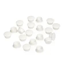 Tapa Furo de PVC de Encaixe - Tapa Furo 10mm Branco – 20 pçs