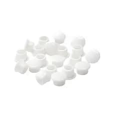 Tapa Furo de PVC de Encaixe 8mm Branco – 20 pçs - Para Tapar Buracos