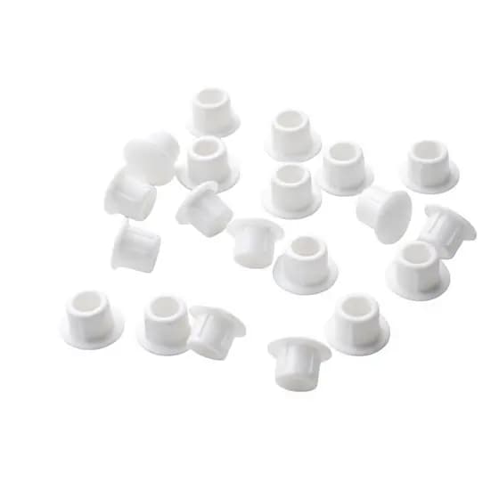 Tapa Furo de PVC de Encaixe - 6mm Branco – 20 pçs - Para Tapar Buracos