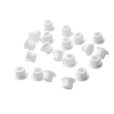 Tapa Furo de PVC de Encaixe - 6mm Branco – 20 pçs - Para Tapar Buracos