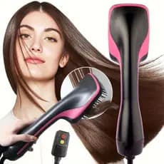 Escova de secar cabelo rotativa um passo, escova de ar quente para secar cabelo secador escova