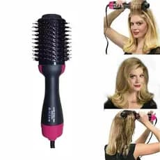 Escova Secadora 110V Alisador Elétrica Quente Cabelo Com 3 Em1 Hair Styler