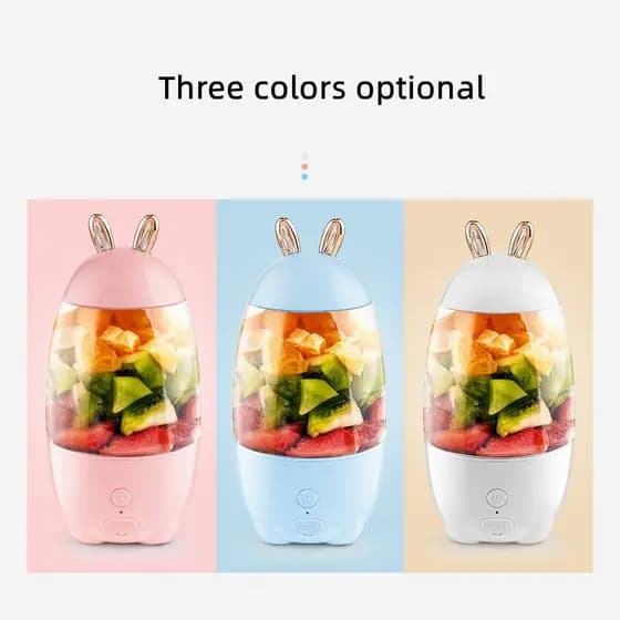 Mini liquidificador pessoal portátil 400ml, misturador elétrico, liquidificador de mão, espremedor manual de suco, dieta
