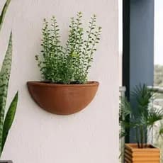 Vaso de Parede em Polietileno Vaso para Planta meia Lua vaso Polietileno Decorativo