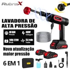 Lavadora de Alta Pressão Pistola Portátil Profissional Sem Fio Recarregável a Bateria Original Carro