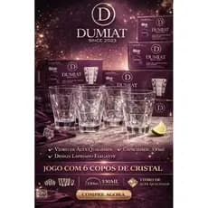 Jogo de 6 Copos Porto Fino Short 330ml Ótimo para 🎁