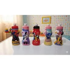 Squeeze infantil de água 250ml personagens disney e Marvel para passeio e escola