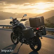 Bau Traseiro Moto Baúleto 45L Preto Plastico Abs Impermeável Fechadura Suporte Universal Completo