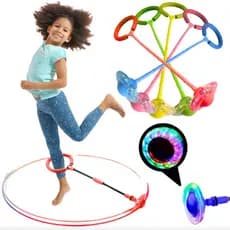 Pula Corda Giratório Com Led Gira Pula Corda LED Pisca/Pula Corda Exercício/Pisca Brinquedo Infantil