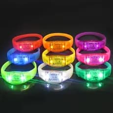 Pulseira Led Ativa Conforme a Batida da Musica ou Som - SEM AJUSTE
