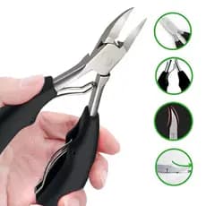 Alicate mola dupla De Cortar Unha Curvado Profissional Aço Inox Manicure Pedicure Podologia De Unha