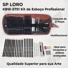 Kit 28 Peças Lápis Grafite Carvão Apagável Desenho Profissional Material Arte S751
