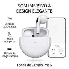 Fone de Ouvido Bluetooth Sem Fio Airs Pro Estéreo Cancelamento de Ruído High Quality D23