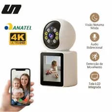 Câmera WiFi com chamada de vídeo monitor para bebês idosos e crianças visão noturna P06