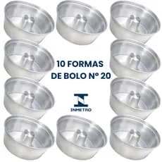Forma de Alumínio 20cm para Bolo – Prática e Resistente