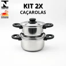 Caçarolas Polidas de Alta Resistência – Conjunto Nº 14 e 16