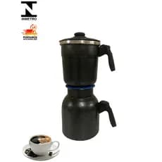 Cafeteira Italiana 1,5L em Alumínio Polido ou Craqueado | Café Pronto Rápido