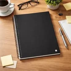 Caderno Preto 10 Matérias 140 Folhas Escolar Faculdade Completo