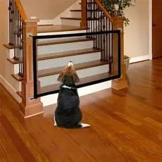 Tela de Proteção Segurança Pet Para Gatos e Cães Portão Sem Furos Super Resistente 110x73cm