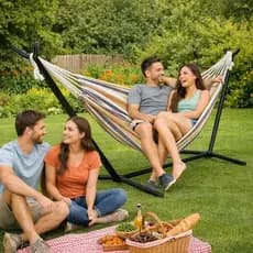 Suporte Rede Estrutura Metálica Resistente Conforto Durável Reforçado