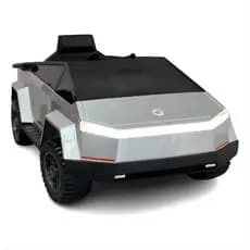 Carro Elétrico Infantil 12V Tesla Cybertruck Futurista Controle Remoto Bluetooth Veiculo Passeio