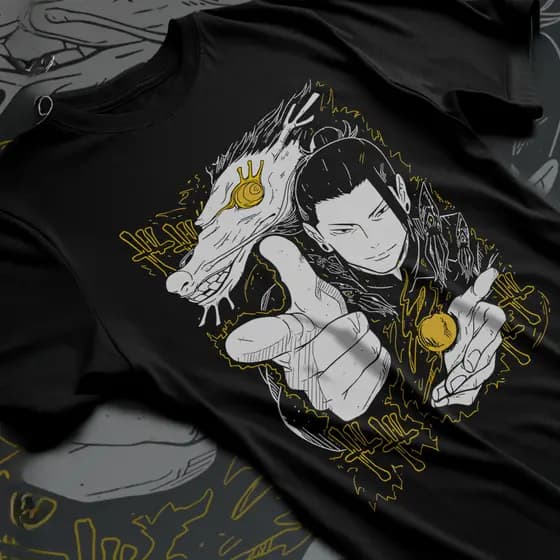 [Camiseta Premium em Algodão Puro]BOW Basica Algodao Suguru Geto Jujutsu Kaisen Feiticeiro Anime Cartoon Unissex