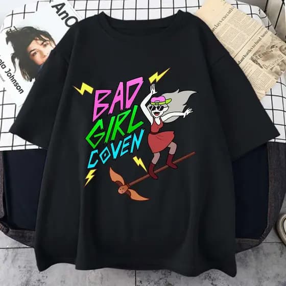 [Camiseta Premium em Algodão Puro]BOW Camiseta Bad Girl Coven Owl House Unissex