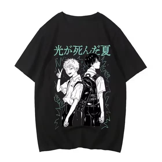 [Camiseta Premium em Algodão Puro]BOW Camiseta hikaru morreu Blusa harajuku moda rua camiseta 100% algodão anime
