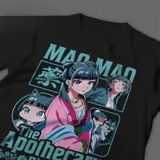 [Camiseta Premium em Algodão Puro]BOW Camisa Mao Mao The Apothecary Diaries Anime Camiseta Mao Mao 100% Algodão