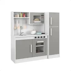 Kit Cozinha Infantil Brinquedo Criança com Fogão, Pia e Microondas